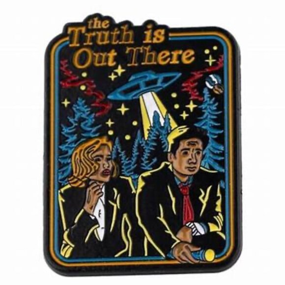 2 for 20 - X-Files “The Truth Is Out There” Enamel Pin – Sci-Fi Collectible - Picture 1 of 1